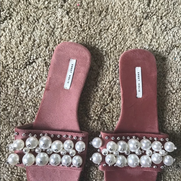 Pearl slides never worn size 7 - Picture 2 of 4